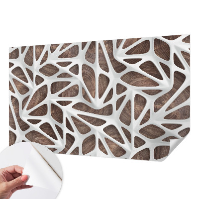 Stick-on wall mural with the Dynamic Harmony design