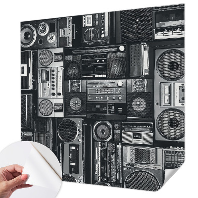 Self-adhesive photo wallpaper Retro radio