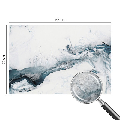 Removable wall mural with an abstract elegant design