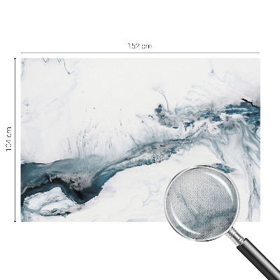 Removable wall mural with an abstract elegant design