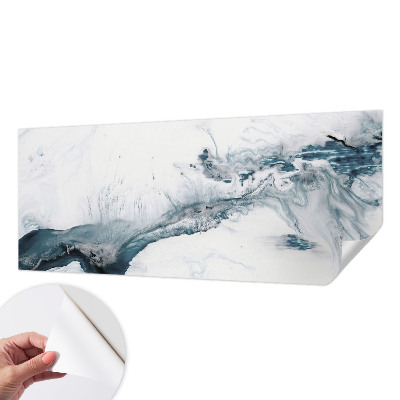 Removable wall mural with an abstract elegant design