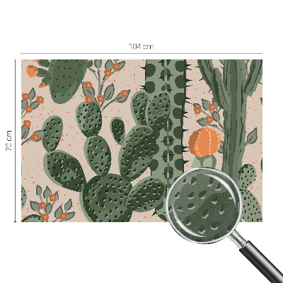 Removable wall mural wallpaper Green cacti