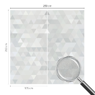 Peel and stick wall mural for bedroom with a gray patterned design
