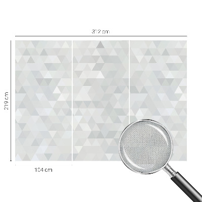 Peel and stick wall mural for bedroom with a gray patterned design