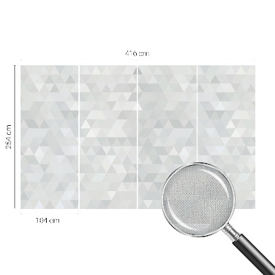 Peel and stick wall mural for bedroom with a gray patterned design