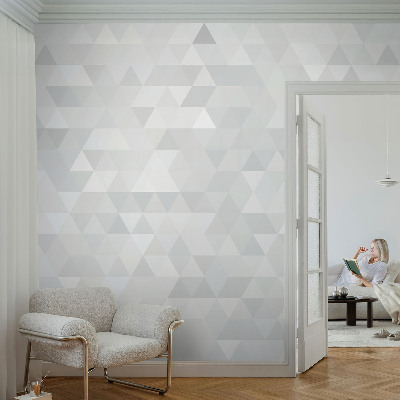Peel and stick wall mural for bedroom Gray pattern