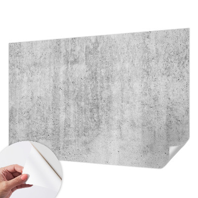 Peel and stick wall mural for kids' room with a concrete wall design
