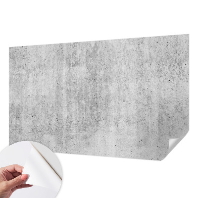 Peel and stick wall mural for kids' room with a concrete wall design