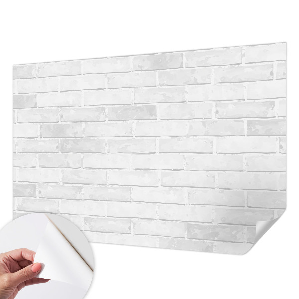 3D wall mural with a brick wall design