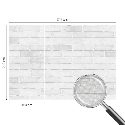3D wall mural with a brick wall design