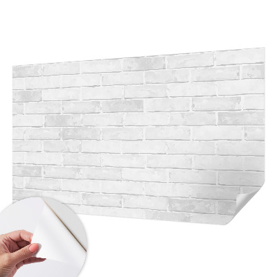 3D wall mural with a brick wall design