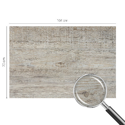 Nursery wall mural with a wooden rings design