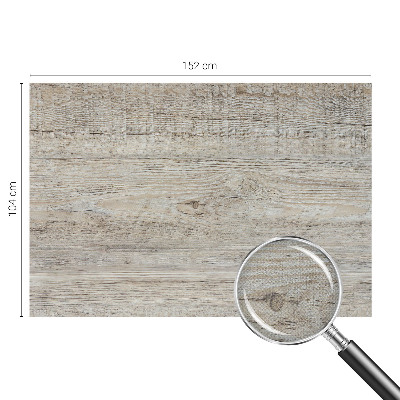 Nursery wall mural with a wooden rings design