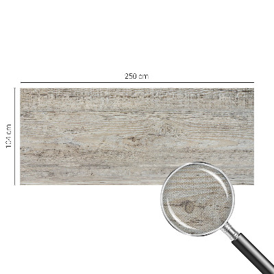 Nursery wall mural with a wooden rings design