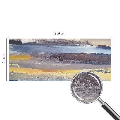 3D photo wallpaper mural with a peaceful landscape scene