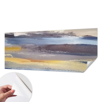 3D photo wallpaper mural with a peaceful landscape scene