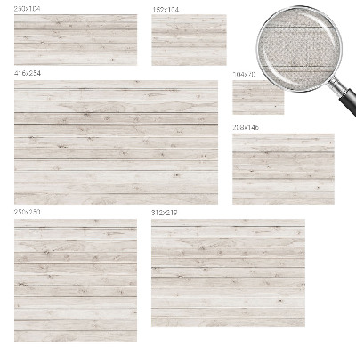 Peel and stick wallpaper mural with a natural wood design
