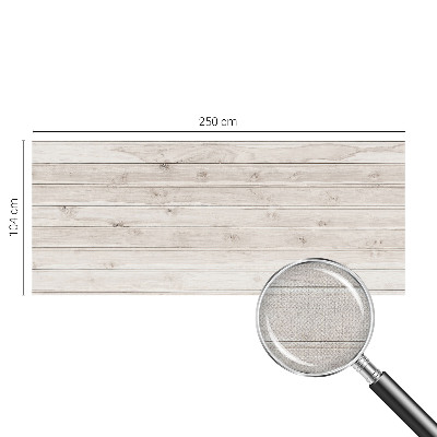 Peel and stick wallpaper mural with a natural wood design