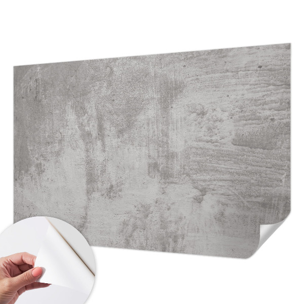 Self-adhesive photo wallpaper with a raw concrete design