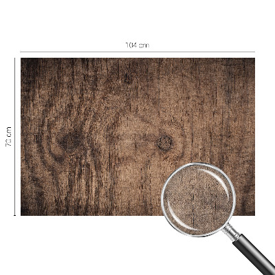 Stick-on wall mural with a rustic wood design