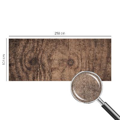 Stick-on wall mural with a rustic wood design
