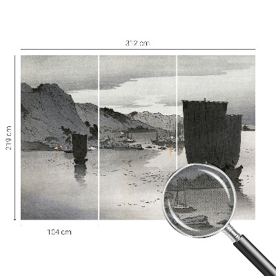 Removable wall mural wallpaper Evening bay