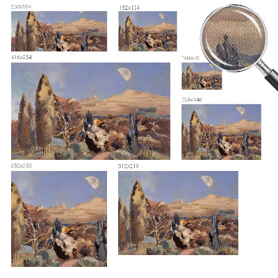 Removable wall mural Forest landscape