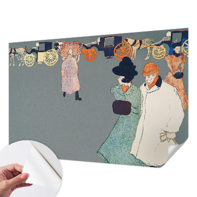 Peel and stick wall mural for kids' room Coach costumes