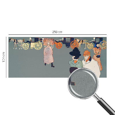 Peel and stick wall mural for kids' room with a coach costume theme