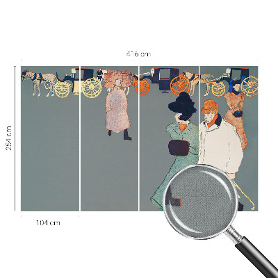 Peel and stick wall mural for kids' room Coach costumes