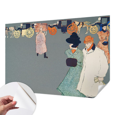 Peel and stick wall mural for kids' room Coach costumes