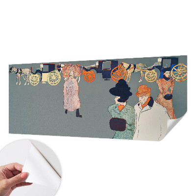 Peel and stick wall mural for kids' room Coach costumes