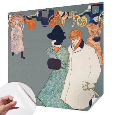 Peel and stick wall mural for kids' room Coach costumes