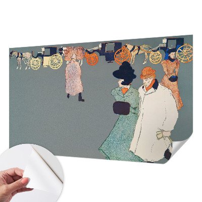 Peel and stick wall mural for kids' room with a coach costume theme