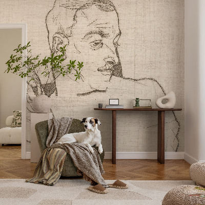 3D photo wallpaper mural A distinctive character