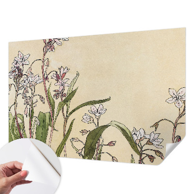 3D wall mural with a floral elegance design