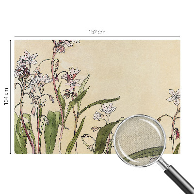 3D wall mural with a floral elegance design