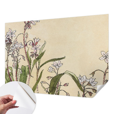 3D wall mural with a floral elegance design