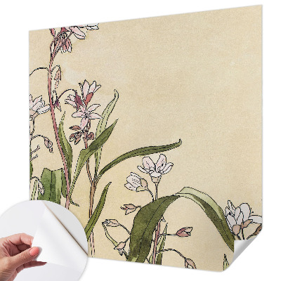 3D wall mural with a floral elegance design