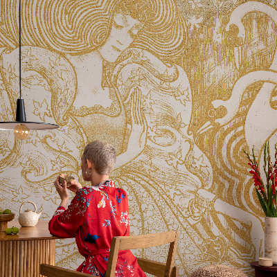 Self-adhesive wall mural Feminine elegance