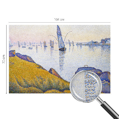 Self-adhesive photo wallpaper with a sailboat reflection motif
