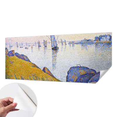Self-adhesive photo wallpaper with a sailboat reflection motif