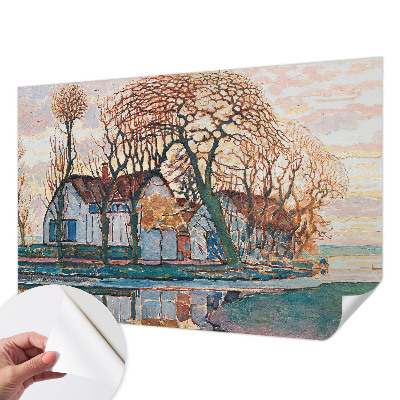Removable wall mural wallpaper Idyllic landscape