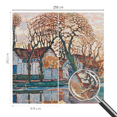 Removable wall mural wallpaper Idyllic landscape