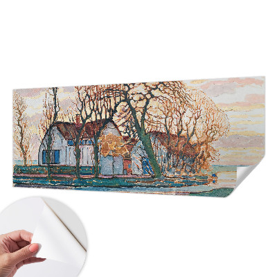 Removable wall mural wallpaper Idyllic landscape