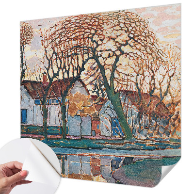 Removable wall mural wallpaper Idyllic landscape