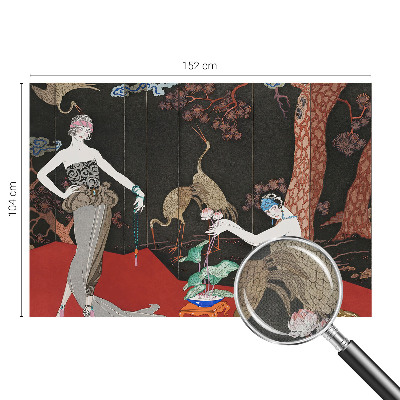 Peel and stick wall mural for living room with an elegant scene