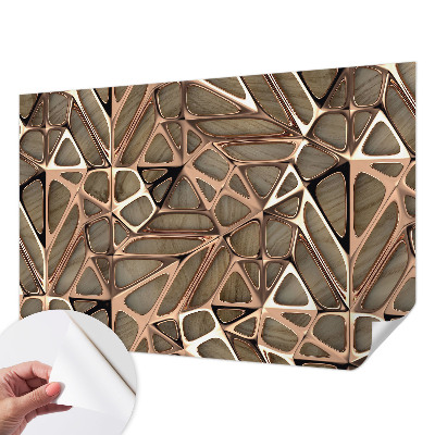 Peel and stick wall mural for kids' room with a geometric pattern