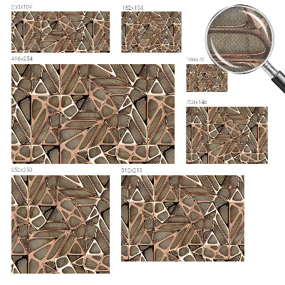 Peel and stick wall mural for kids' room with a geometric pattern