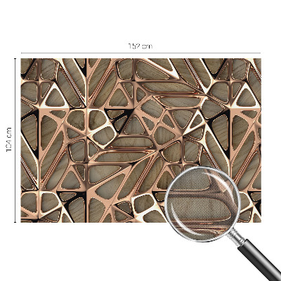 Peel and stick wall mural for kids' room with a geometric pattern